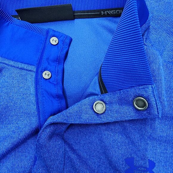 Under Armour Men's XGolf Blue Sweater Snap Button Size XL - Picture 4 of 12